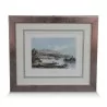 A work "View of Rolle, Lake Geneva" signed Loppe and Arnoult fils - Moinat - Prints, Reproductions